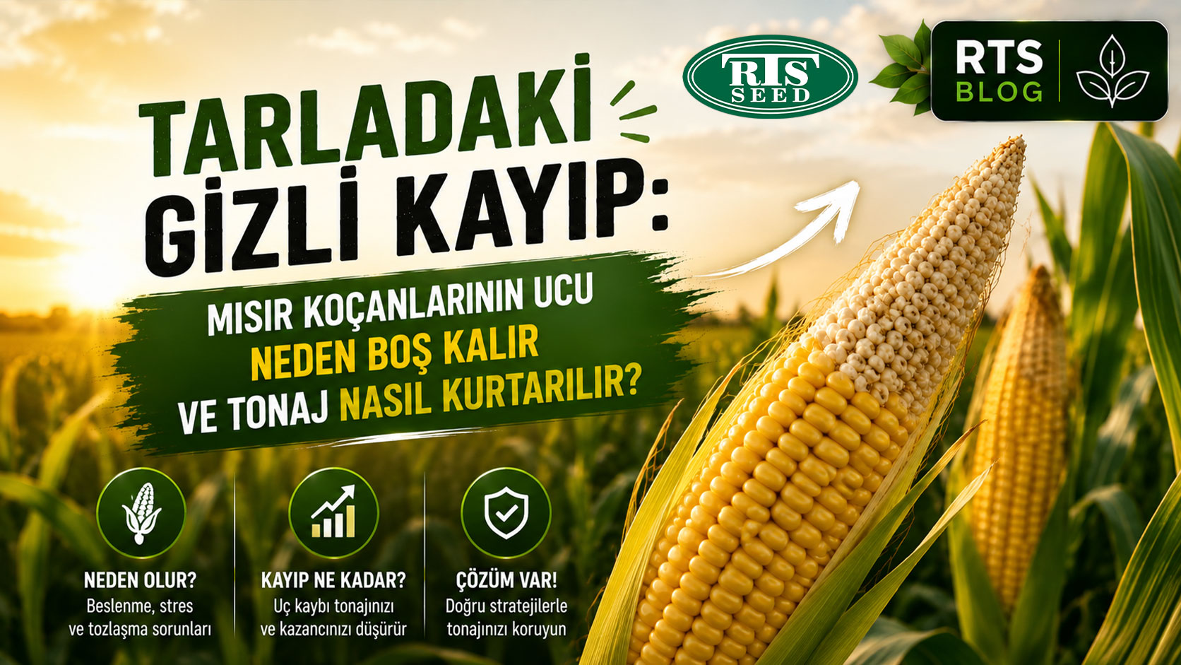 Tarladaki Gizli Kayıp: Mısır Koçanlarının Ucu Neden Boş Kalır ve Tonaj Nasıl Kurtarılır?